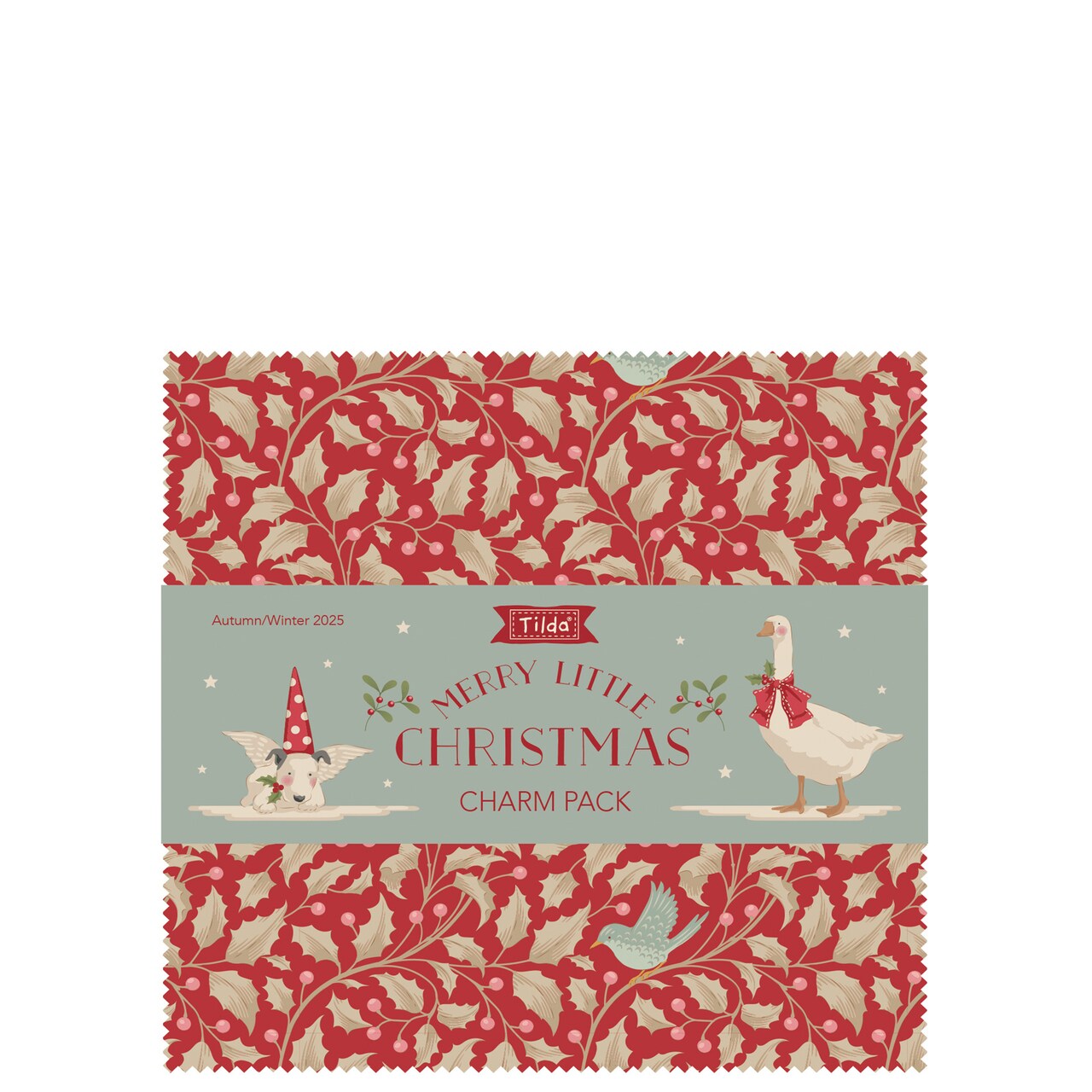 Tilda Merry Little Christmas Charm Pack - 40 Pieces 5" x 5" - 100% Cotton